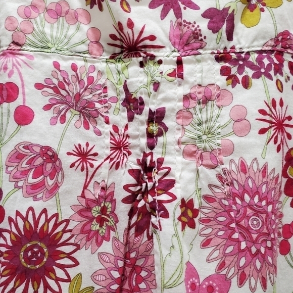 LIBERTY OF LONDON TARGET PINK FLORAL TANK TOP SLEEVELESS BLOUSE GIRLS SIZE LARGE - Picture 14 of 14